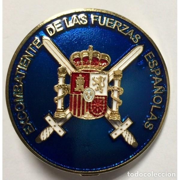 Militaria: Distintivo Solapa Excombatiente Oficial Fuerzas Espa&ntilde;olas