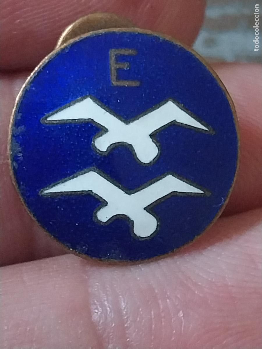 Militaria: PILOTO VUELO SIN MOTOR INSIGNIA SOLAPA MUY ANTIGUA ESMALTE 1,8CM ORIGINAL A&Ntilde;OS 40 APROX