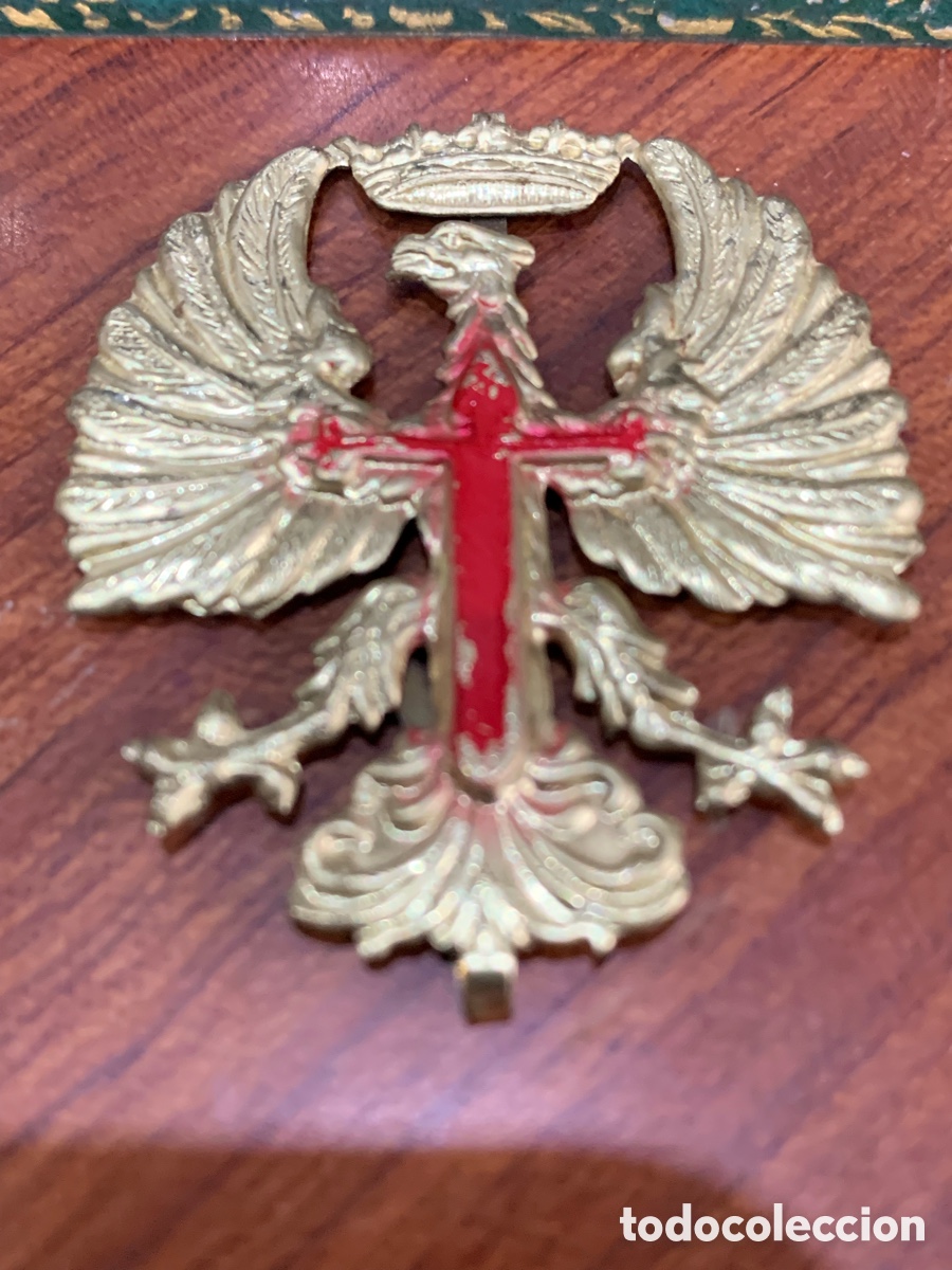 Militaria: Emblema de Gorra Aguila de San Juan , &eacute;poca de Franco -