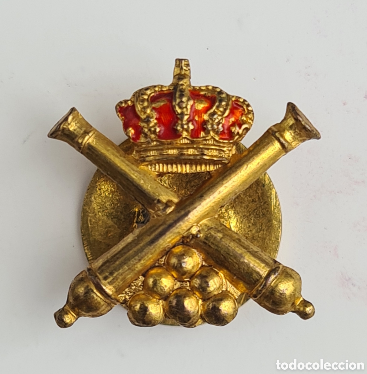 Militaria: Insignia Ojal Artiller&iacute;a - Militar Ej&eacute;rcito Espa&ntilde;ol - Ca&ntilde;&oacute;n