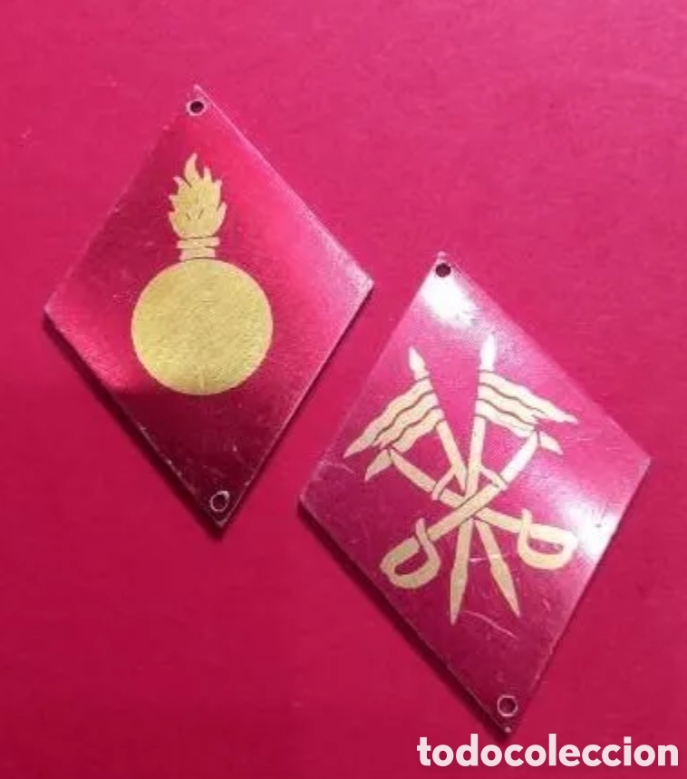 Militaria: Lote de 5 rombos del Ej&eacute;rcito Espa&ntilde;ol - Foto 6