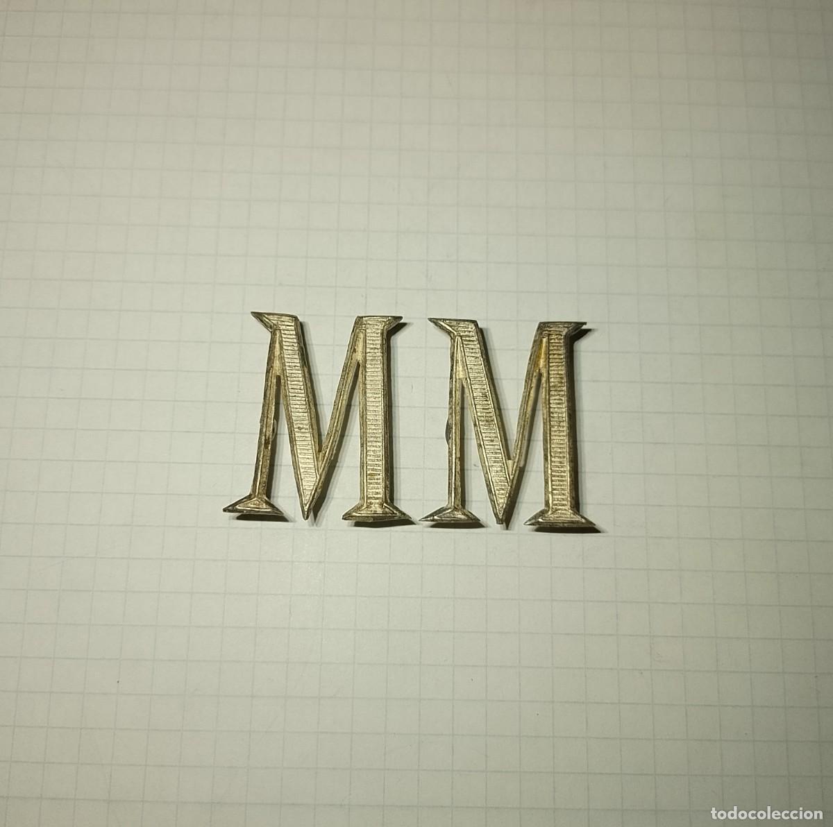 Militaria: Pareja de M de cuello. - Foto 1