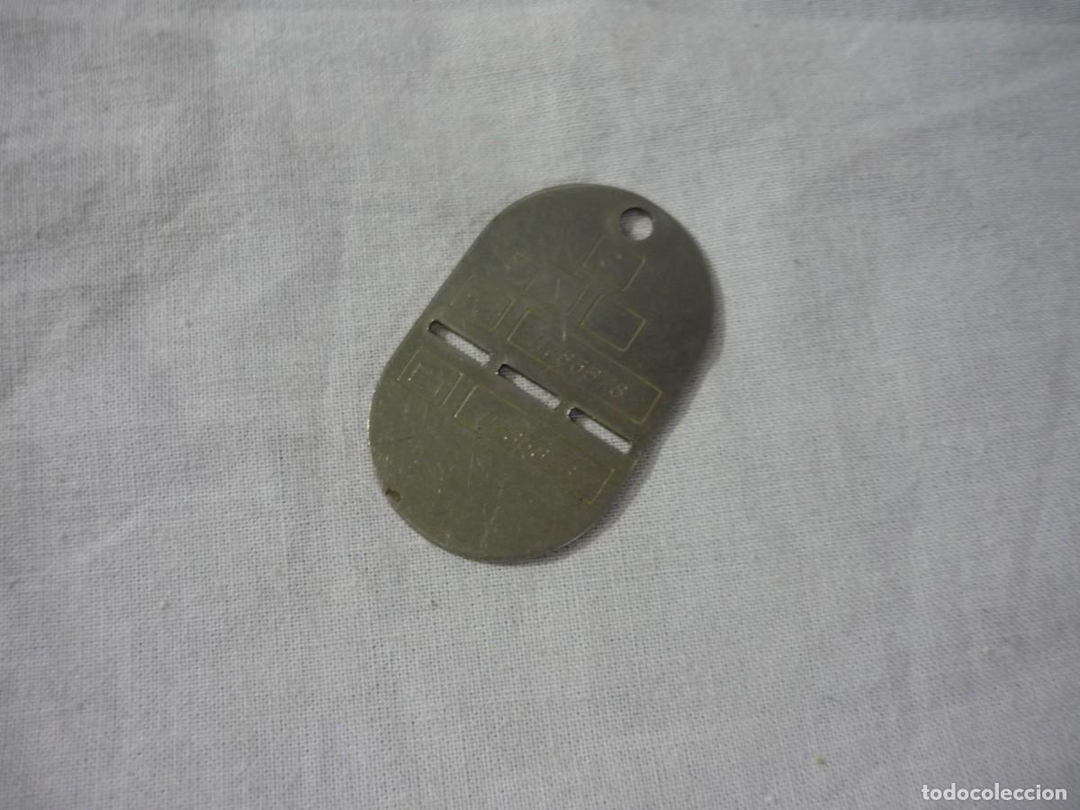 Militaria: Placa de identificaci&oacute;n Ej&eacute;rcito Tierra Espa&ntilde;a - Foto 3