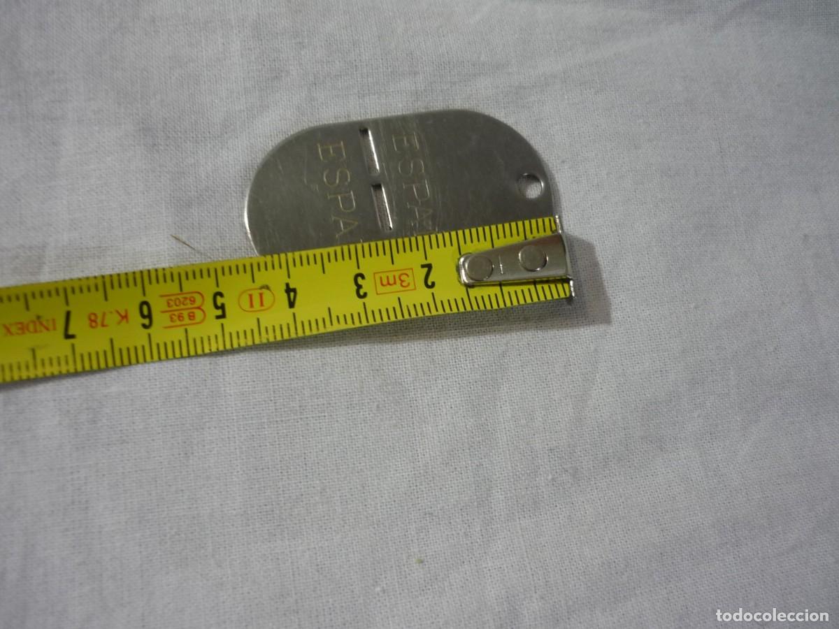 Militaria: Placa de identificaci&oacute;n Ej&eacute;rcito Tierra Espa&ntilde;a - Foto 4