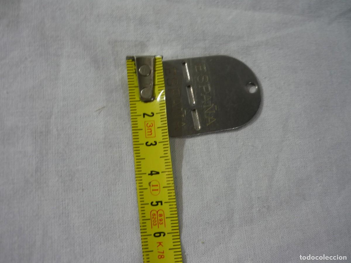 Militaria: Placa de identificaci&oacute;n Ej&eacute;rcito Tierra Espa&ntilde;a - Foto 5