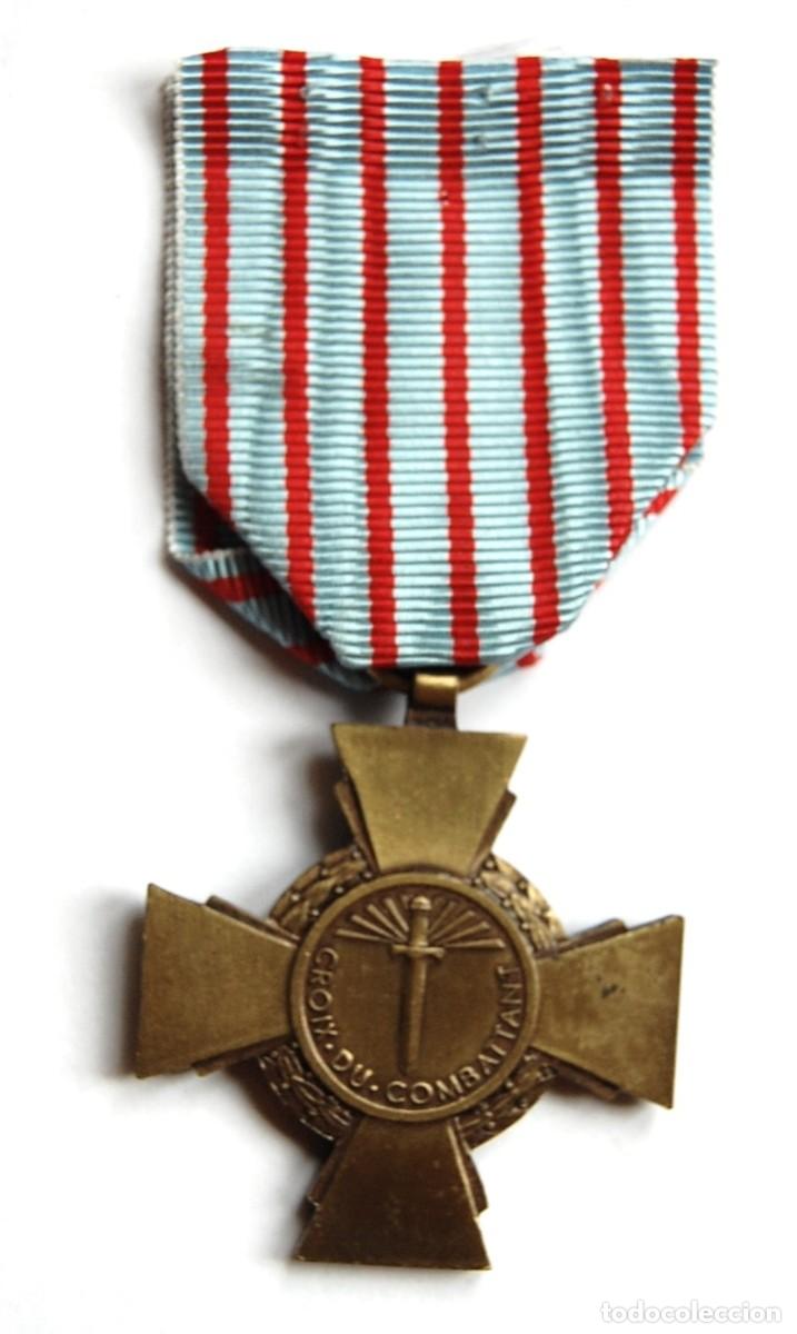 Militaria: FRANCIA - CRUZ DEL COMBATIENTE - Foto 4
