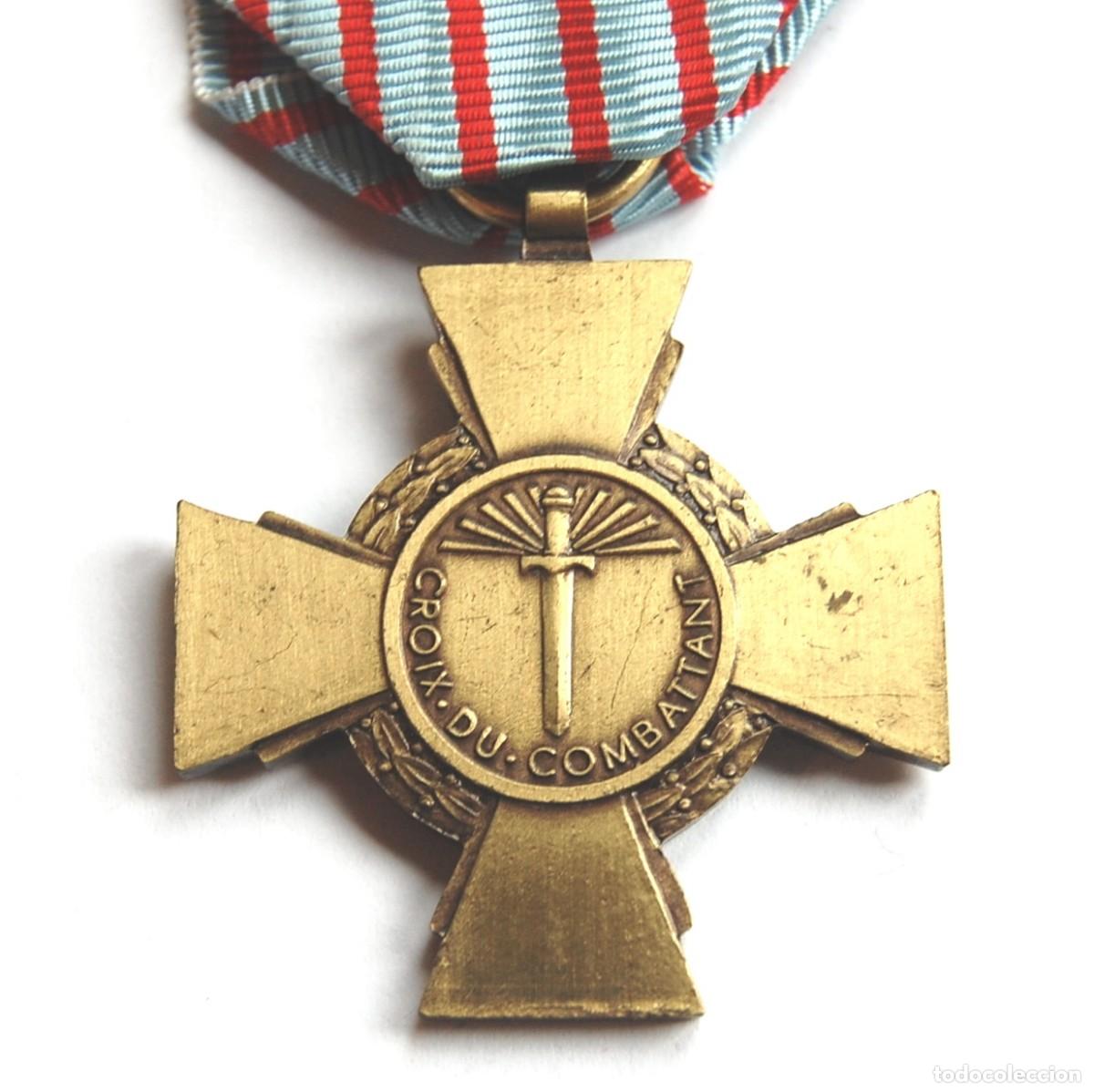 Militaria: FRANCIA - CRUZ DEL COMBATIENTE - Foto 2