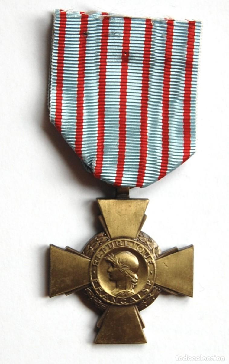 Militaria: FRANCIA - CRUZ DEL COMBATIENTE - Foto 3