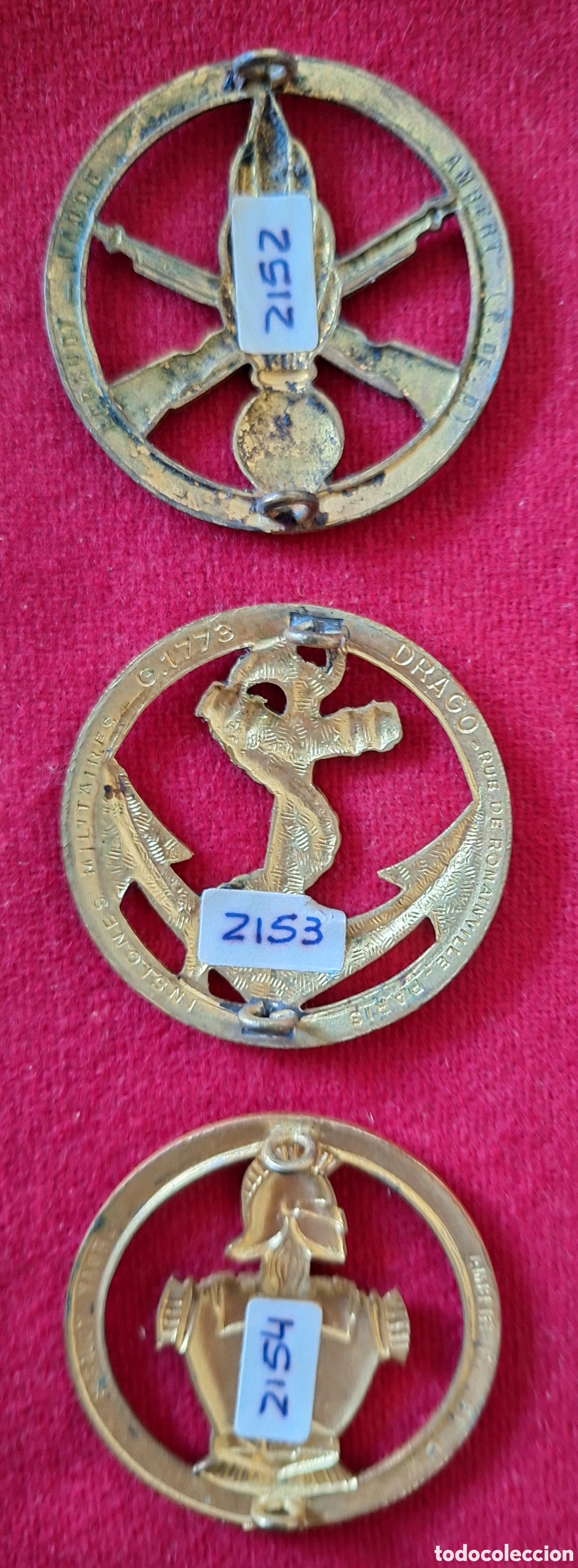 Militaria: COLECCION 3 INSIGNIAS DEL EJERCITO FRANCES - Foto 2