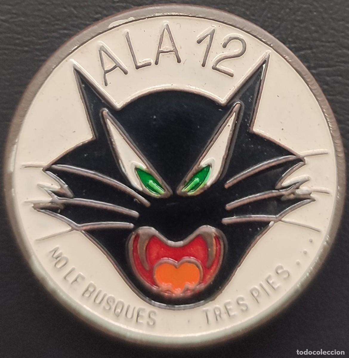 Militaria: EMBLEMA DE PECHO DEL ALA 12 DEL EJ&Eacute;RCITO DEL AIRE - Foto 1