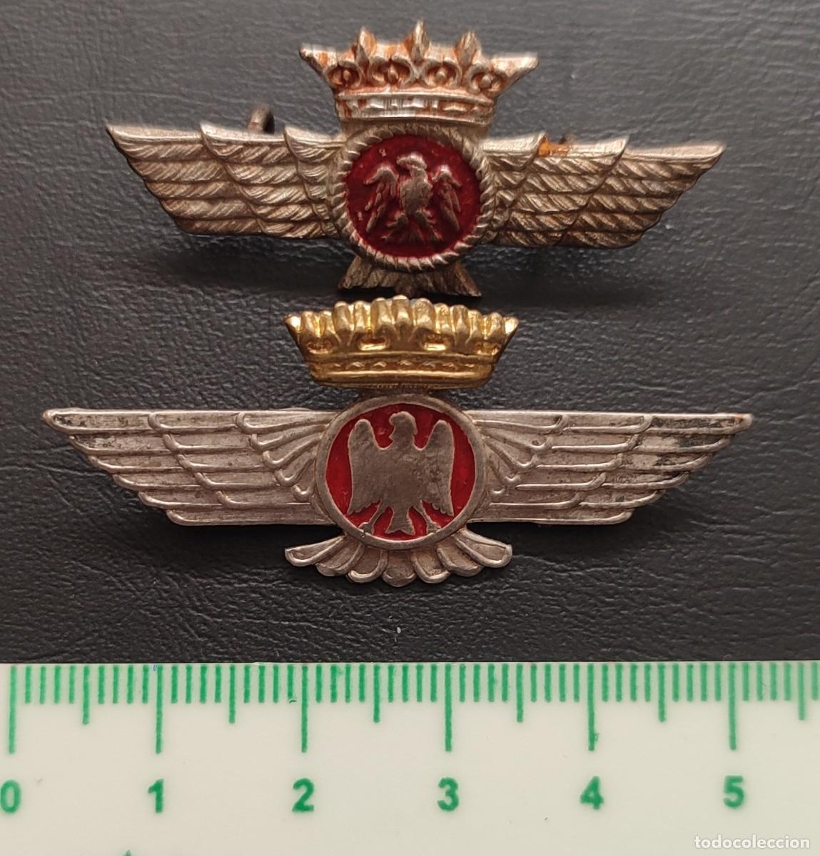 Militaria: EMBLEMA DEL EJ&Eacute;RCITO DEL AIRE. A&Ntilde;OS 40 - Foto 3