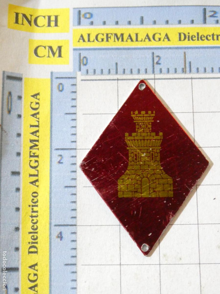 Military Antiques: ROMBO MILITAR. EMBLEMA INSIGNIA INGENIEROS. PLANO METAL