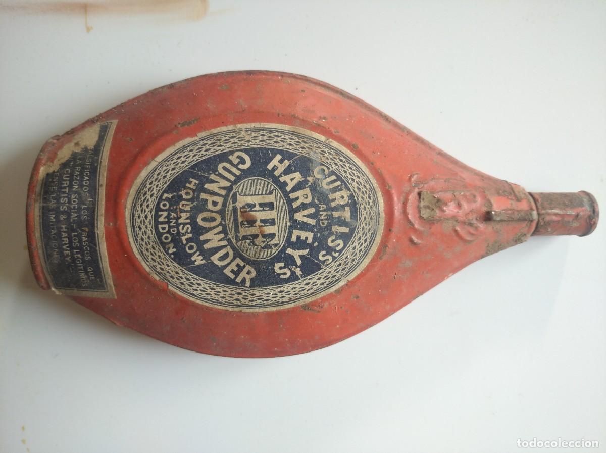 Militaria: Bote de p&oacute;lvora de &eacute;poca - Foto 1