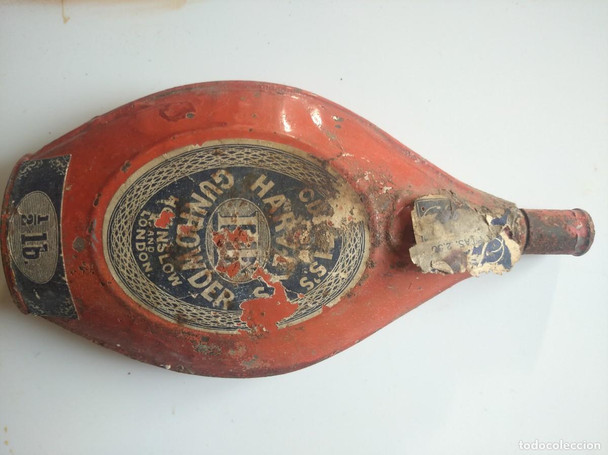 Militaria: Bote de p&oacute;lvora de &eacute;poca - Foto 2