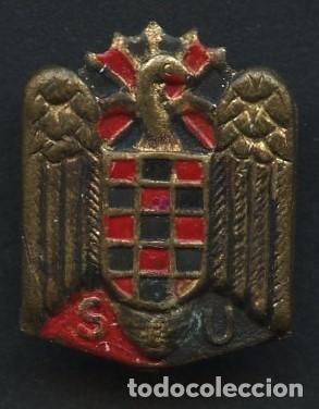 Militaria: GUERRA CIVIL, INSIGNIA, S.E.U., SINDICATO ESPA&Ntilde;OL UNIVERSITARIO
