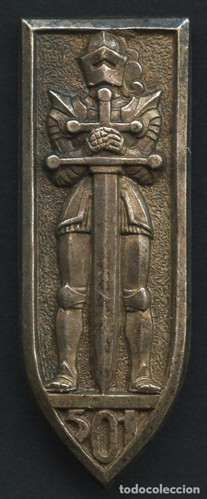 Military Antiques: FRANCIA, INSIGNIA MILITAR, REGIMIENTO DE TANQUES 501, GRABADOR: DRAGO