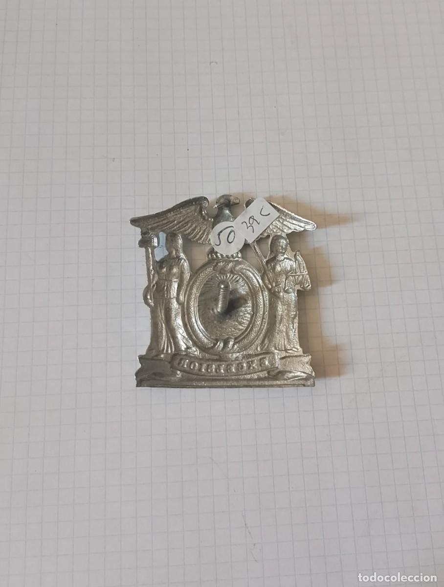 Militaria: Placa para gorra de plato - Foto 2