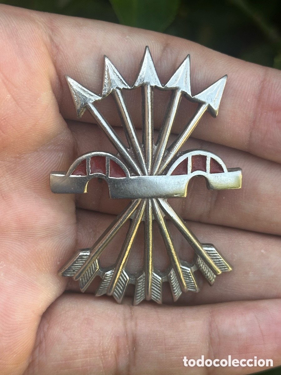 Militaria: ANTIGUO EMBLEMA YUGO DE LA DIVISION AZUL ES EL GRANDE