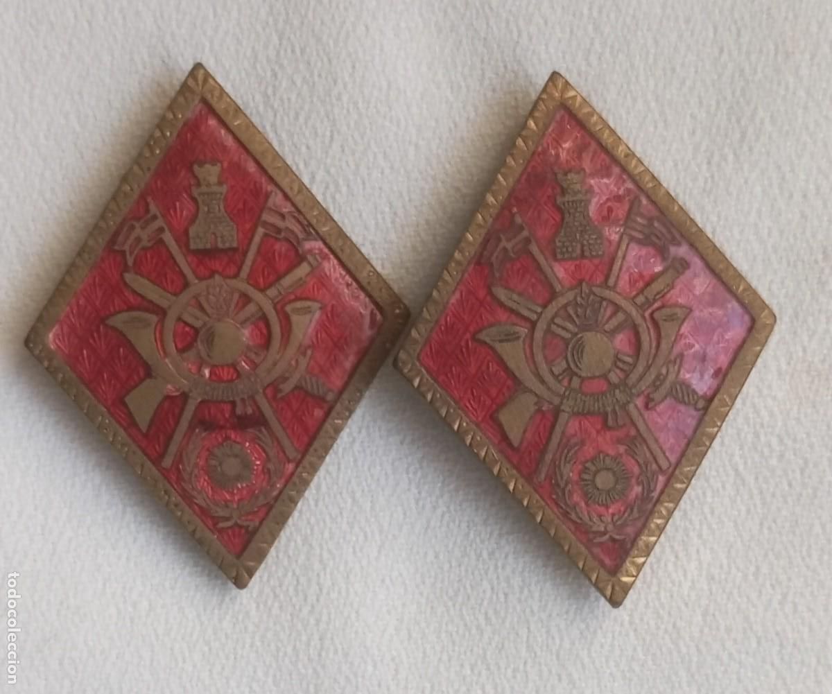 Militaria: Dos rombos / distintivos. Ejercito de Tierra. - Foto 2