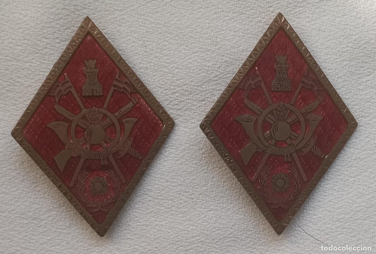 Militaria: Dos rombos / distintivos. Ejercito de Tierra. - Foto 1
