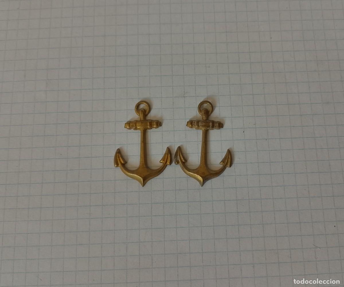Militaria: Pareja de anclas de 3 cms - Foto 1