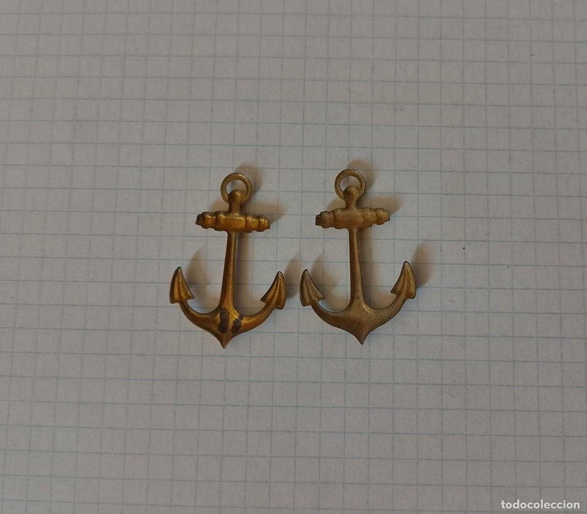 Militaria: Pareja de anclas de 3 cms - Foto 2