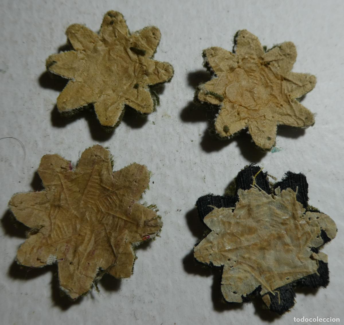 Militaria: 4 estrellas de tela de Comandante - Foto 2