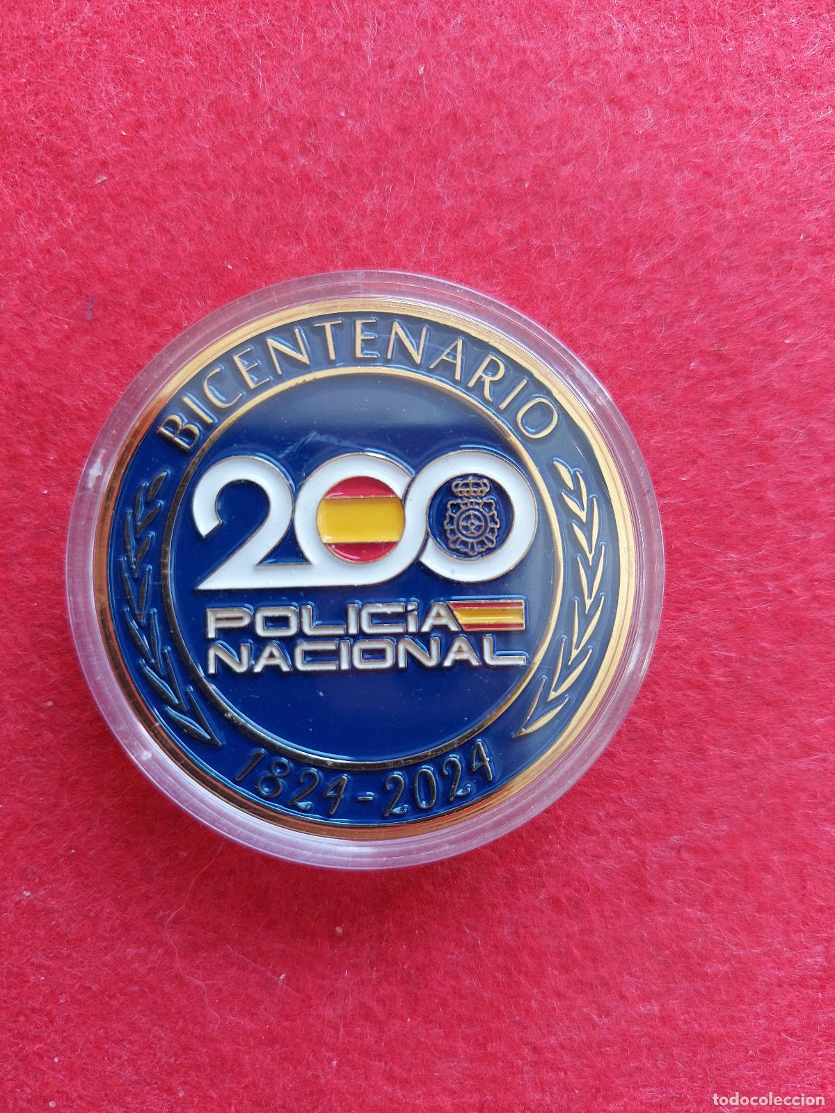 Militaria: MONEDA DEL 200 ANIVERSARIO DE LA POLICIA NACIONAL.