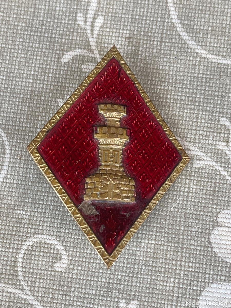 Militaria: Losanje de Suboficial del Arma de Ingenieros. Rombo del Ej&eacute;rcito de tierra, Espa&ntilde;a.