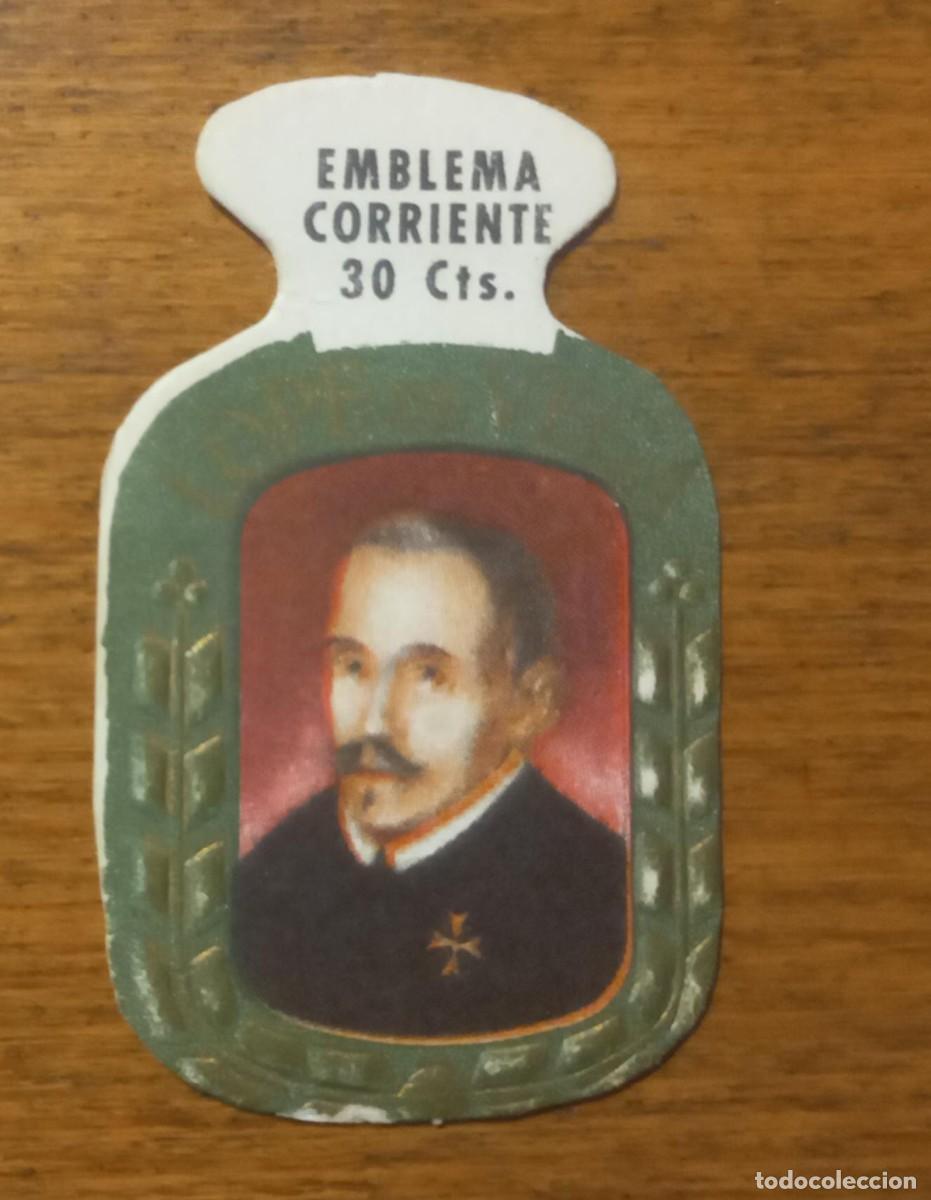 Militaria: Emblemas auxilio social, corriente. Serie G, N&ordm; 4, LOPE DE VEGA.