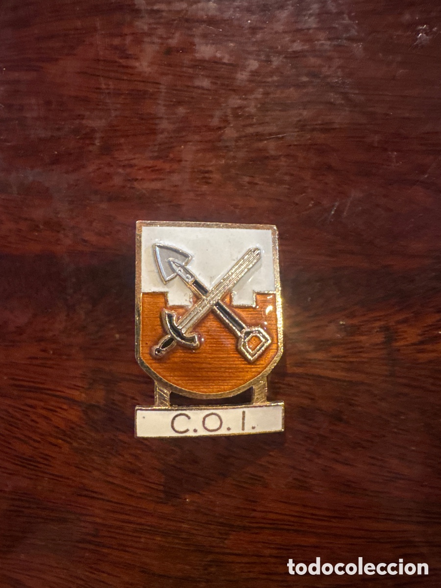 Militaria: emblema de una Comandancia de Obras (C.O.I.) del Ej&eacute;rcito de Tierra espa&ntilde;ol