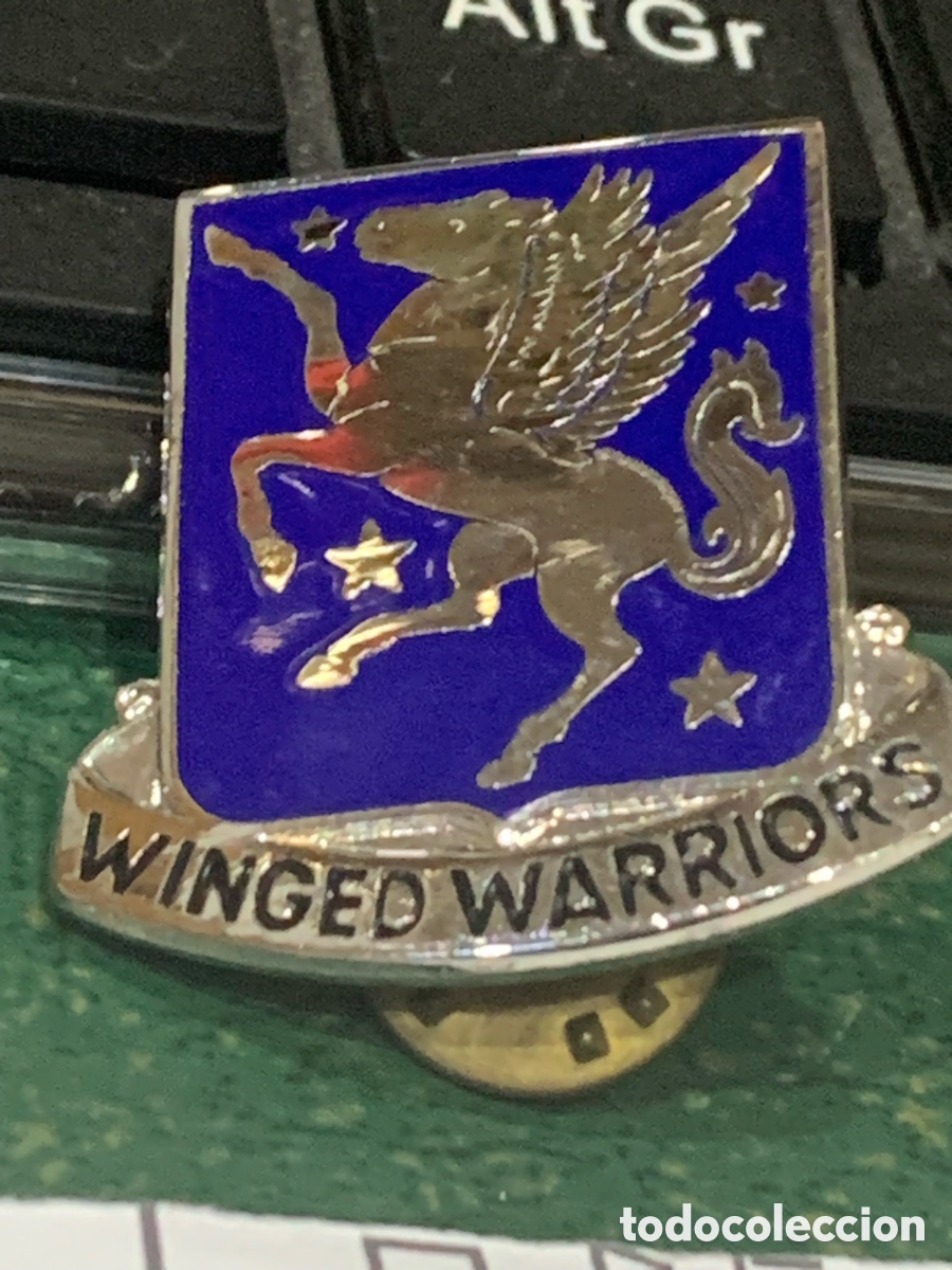 Militaria: Insignia de Pecho Unidad 228&ordm; Regimiento de Aviaci&oacute;n del Ej&eacute;rcito de los EEUU Mide 3 x 2 cm N.2