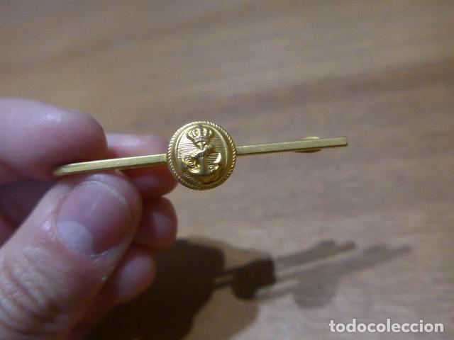 Militaria: Antigua insignia aguja de corbata de marina o armada espa&ntilde;ola.