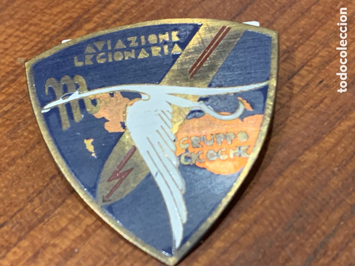 Militaria: Insignia Aviacione Legionaria 3 x 3 cm. (Reproducci&oacute;n)