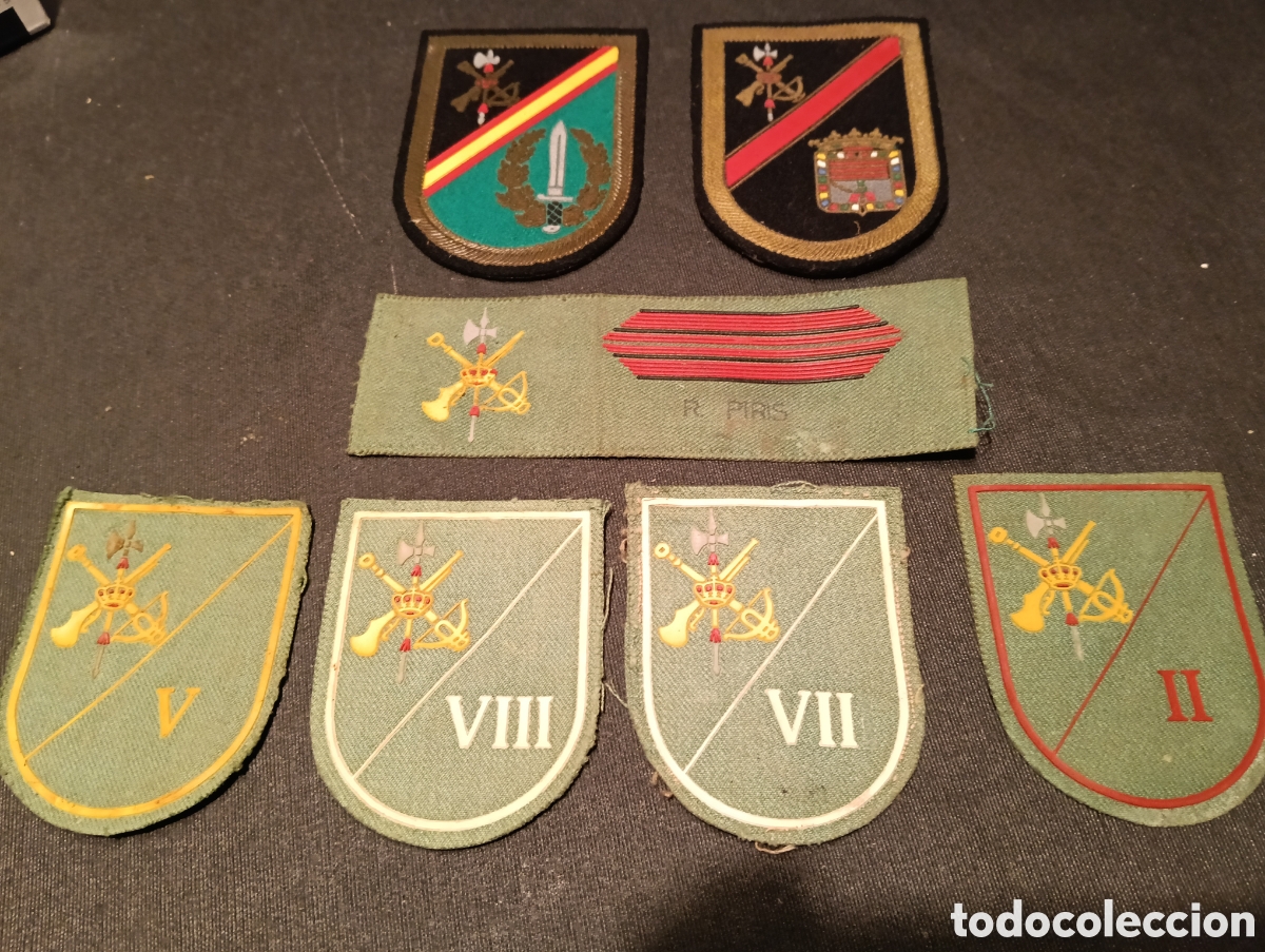 Militaria: Lote parches legi&oacute;n espa&ntilde;ola tercios &eacute;poca de Franco