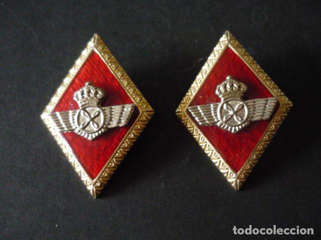 Militaria: PAREJA DE ROMBOS EJERCITO DEL AIRE - Foto 1