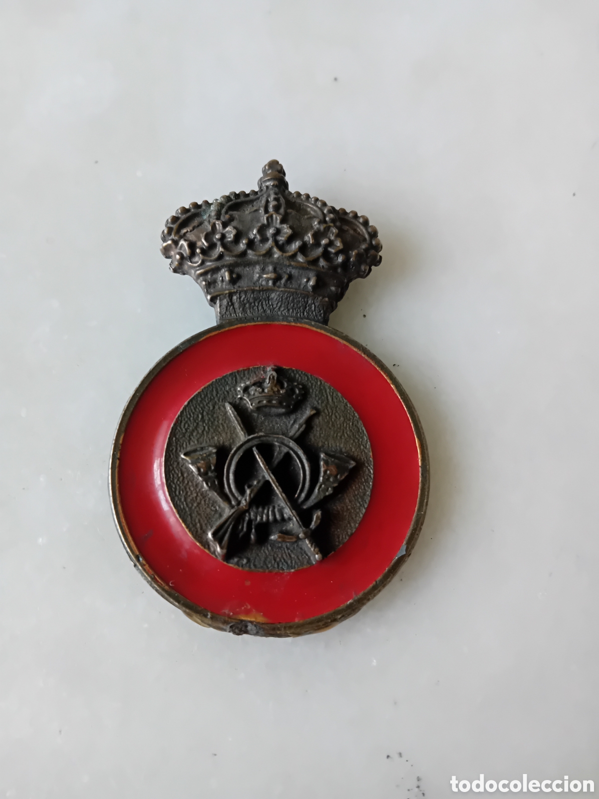 Militaria: Emblema metal Academia de Infanteria. Epoca Alfonso XII.
