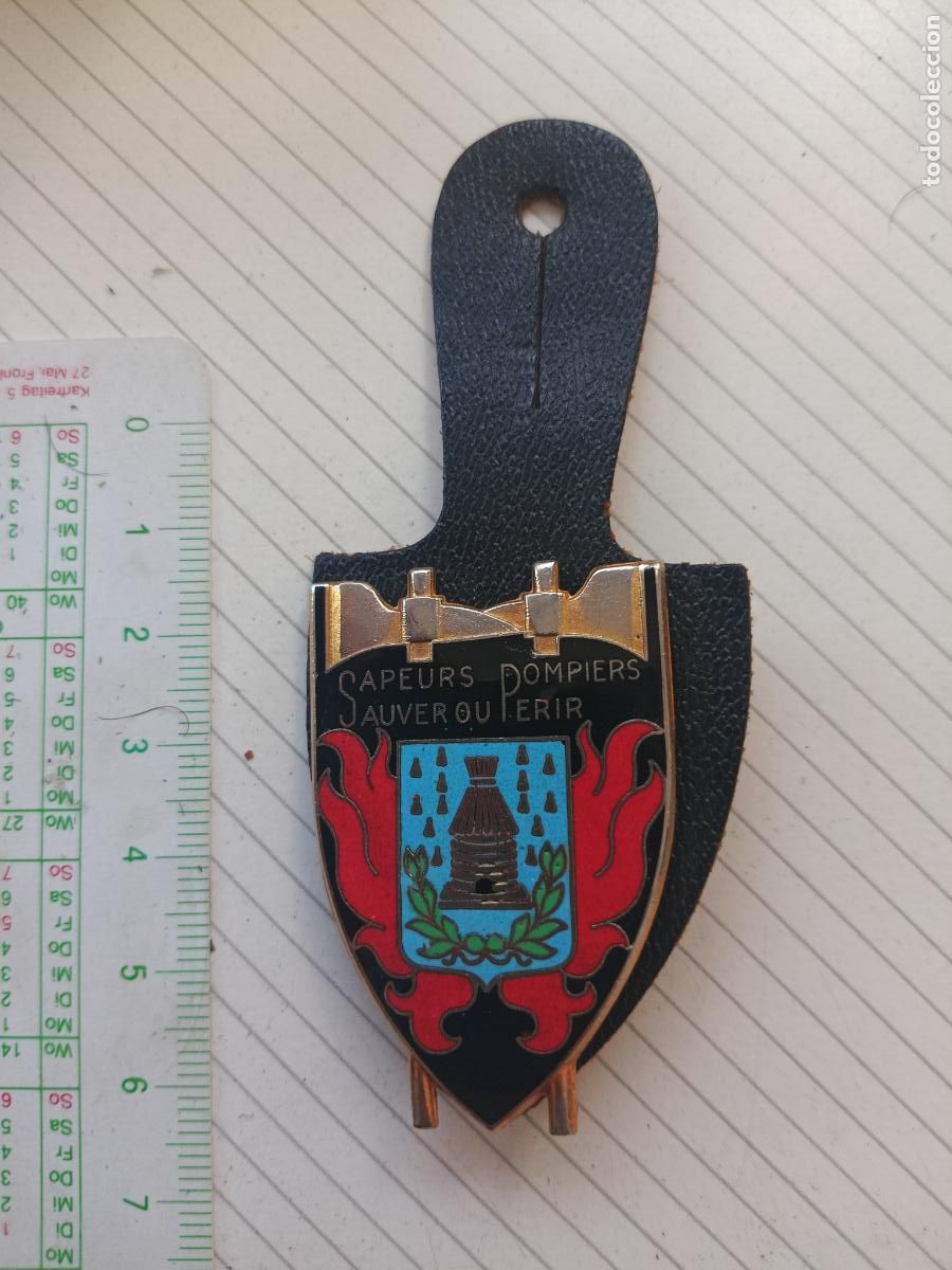 Militaria: FRANCIA, PEPITO / INSIGNIA DE BOMBEROS FRANCESA SAPEURS POMPIERS