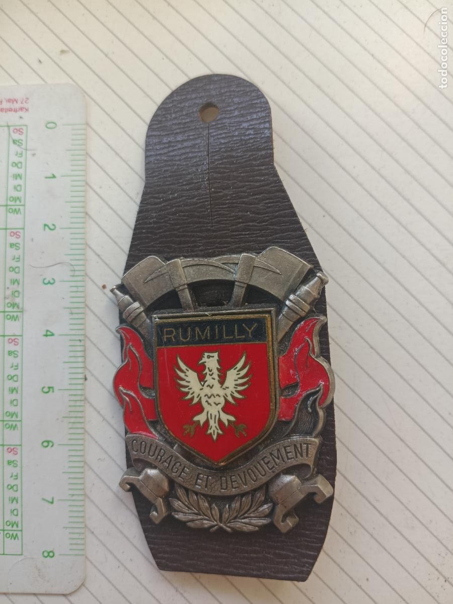Militaria: FRANCIA, PEPITO / INSIGNIA DE BOMBEROS FRANCESA SAPEURS POMPIERS, Rumilly