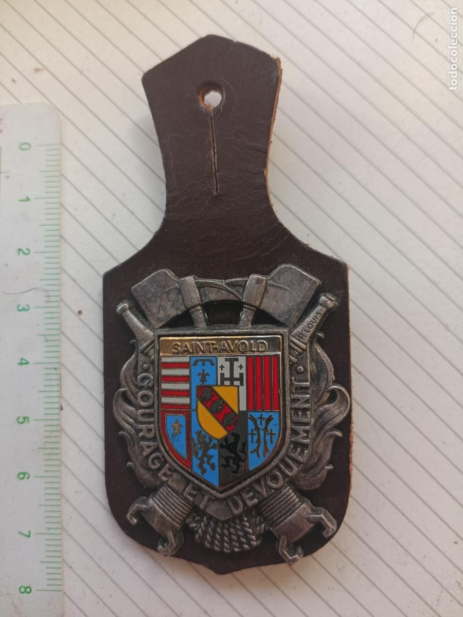 Militaria: FRANCIA, PEPITO / INSIGNIA DE BOMBEROS FRANCESA SAPEURS POMPIERS, Saint-Avold