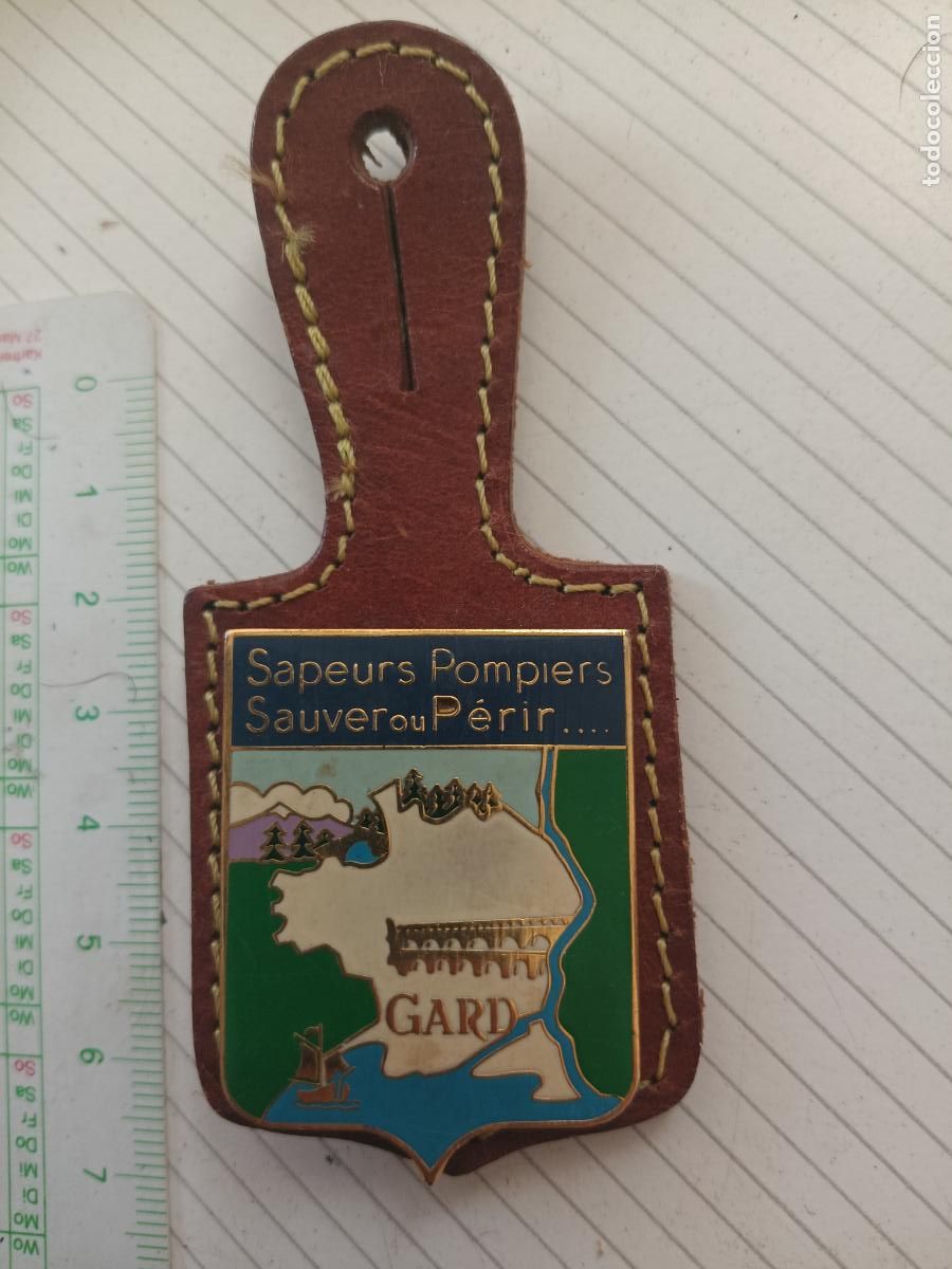Militaria: FRANCIA, PEPITO / INSIGNIA DE BOMBEROS FRANCESA SAPEURS POMPIERS, Gard