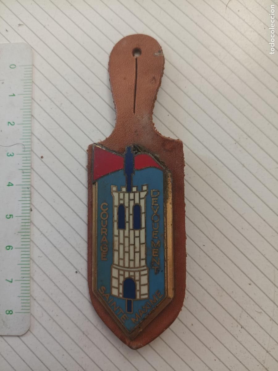 Militaria: FRANCIA, PEPITO / INSIGNIA DE BOMBEROS FRANCESA SAPEURS POMPIERS, Sainte-Maxime