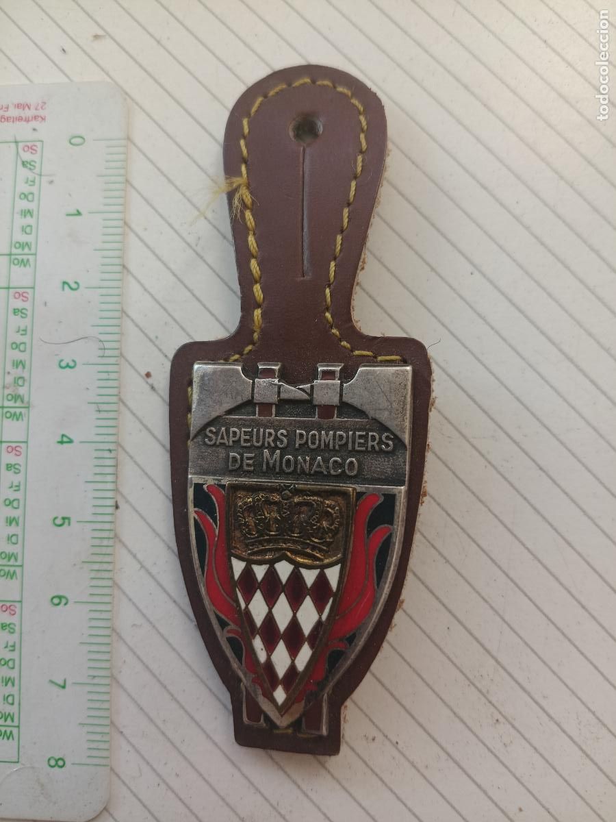 Militaria: PEPITO / INSIGNIA DE BOMBEROS FRANCESA SAPEURS POMPIERS, Monaco