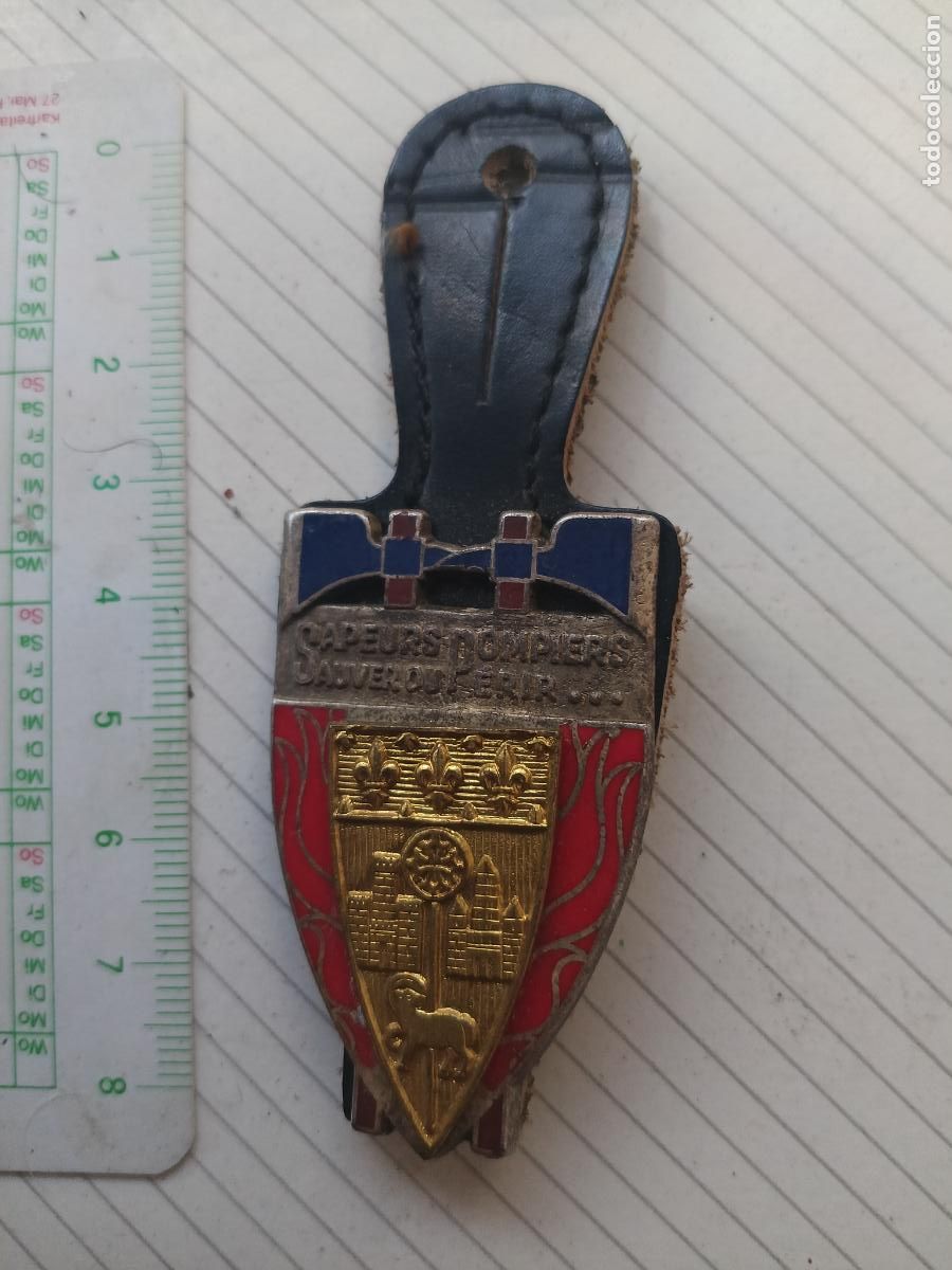 Militaria: FRANCIA, PEPITO / INSIGNIA DE BOMBEROS FRANCESA SAPEURS POMPIERS