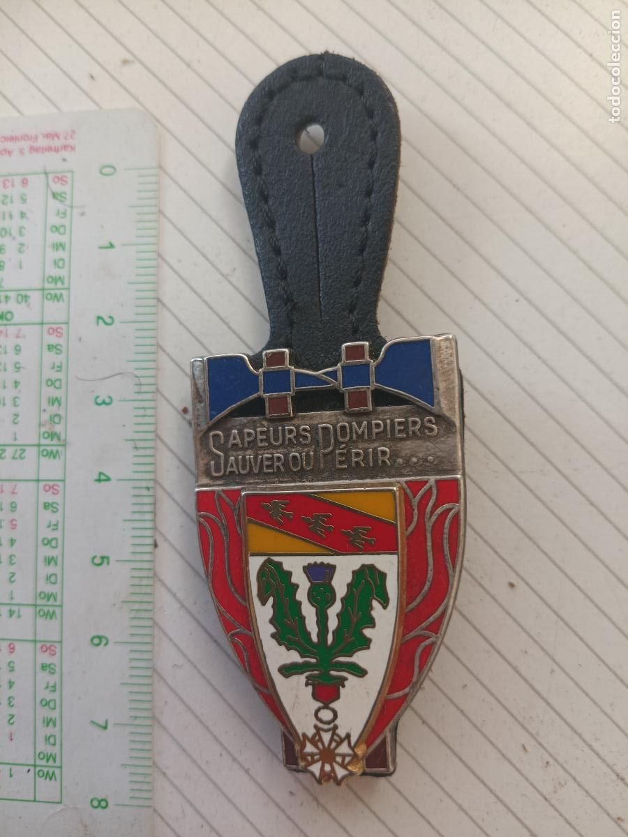 Militaria: FRANCIA, PEPITO / INSIGNIA DE BOMBEROS FRANCESA SAPEURS POMPIERS