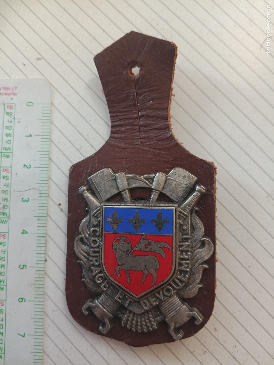 Militaria: FRANCIA, PEPITO / INSIGNIA DE BOMBEROS FRANCESA SAPEURS POMPIERS