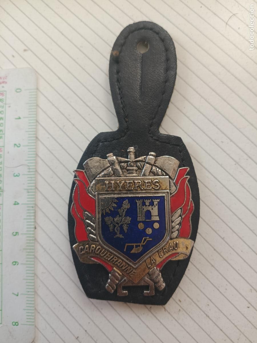 Militaria: FRANCIA, PEPITO / INSIGNIA DE BOMBEROS FRANCESA SAPEURS POMPIERS, HYERES