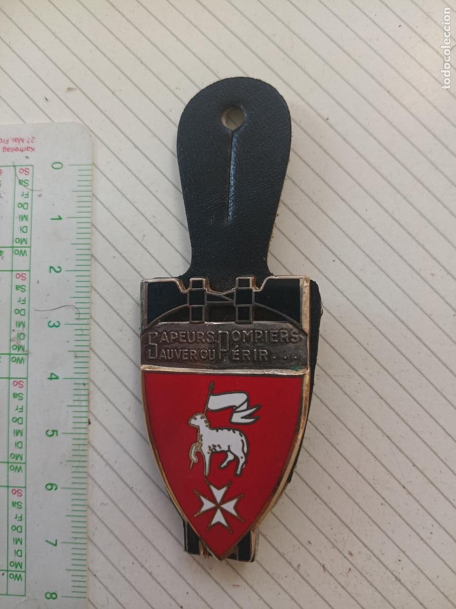 Militaria: FRANCIA, PEPITO / INSIGNIA DE BOMBEROS FRANCESA SAPEURS POMPIERS