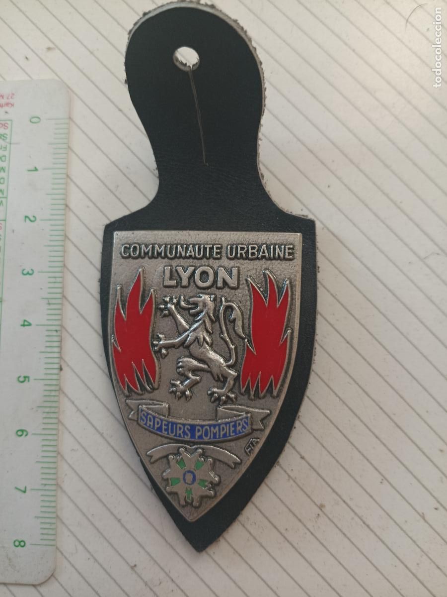 Militaria: FRANCIA, PEPITO / INSIGNIA DE BOMBEROS FRANCESA SAPEURS POMPIERS, LYON