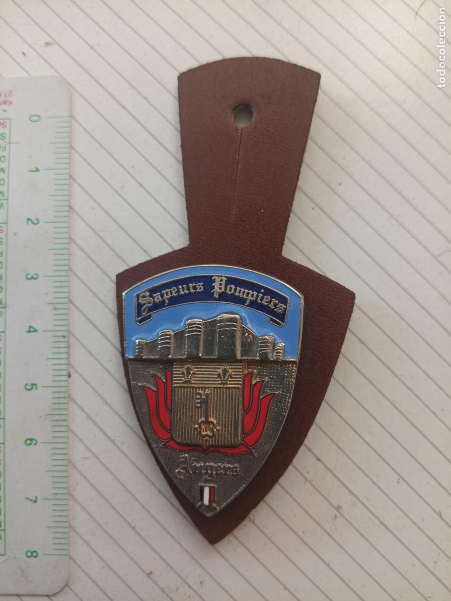 Militaria: FRANCIA, PEPITO / INSIGNIA DE BOMBEROS FRANCESA SAPEURS POMPIERS, ANGERS